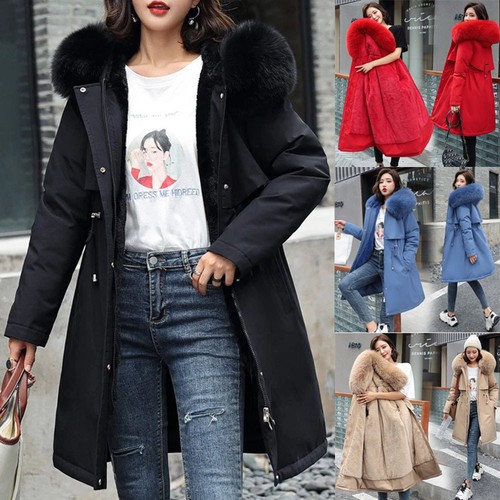 Women fleece lined parka - fleece,