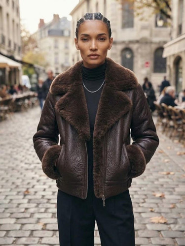 Women sheepskin bubble - sheepskin,