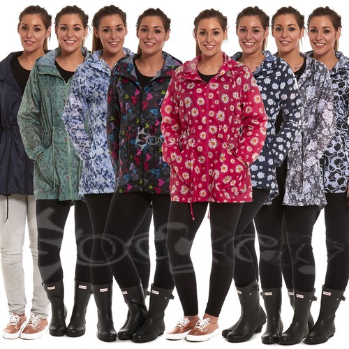 Ladies hooded rain coat - hooded,