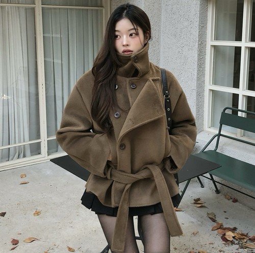 Luna belted coat - ,