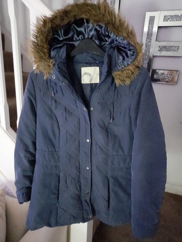 Ladies blue coat size - size, 16