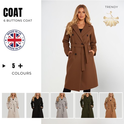 Ladies long coat - long, 6