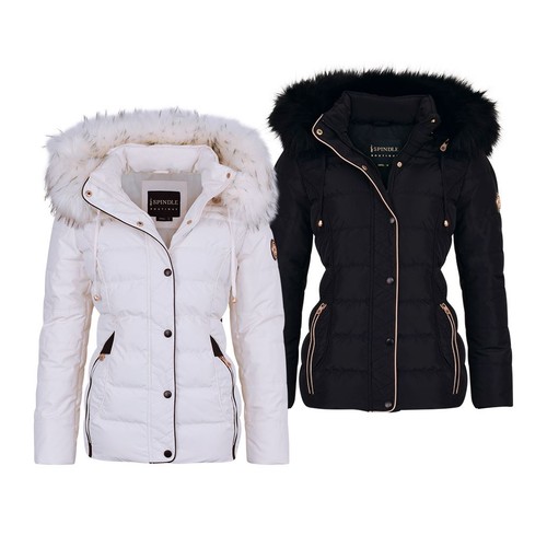 Womens spindle short fur trim - womens,