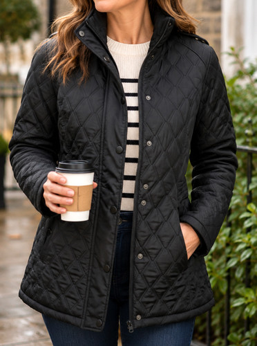 Jessica graaf black - black, quilted