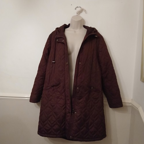 Ladies coat size - coat, burgandy