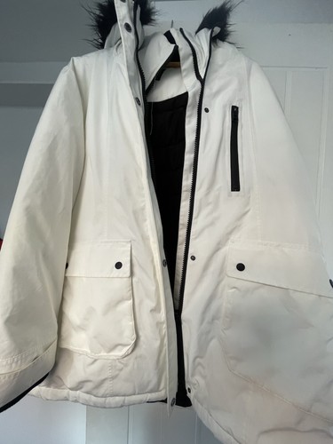 Off white ladies winter parka - off,