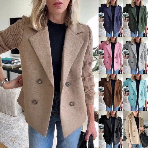 Ladies button loose blazer - ladies,