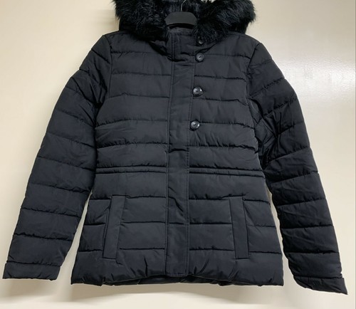 Ladies black quilted padded - ladies,