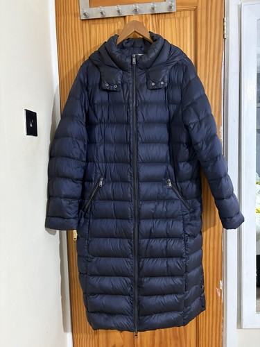 Ladies navy shimmer puffer - ladies,