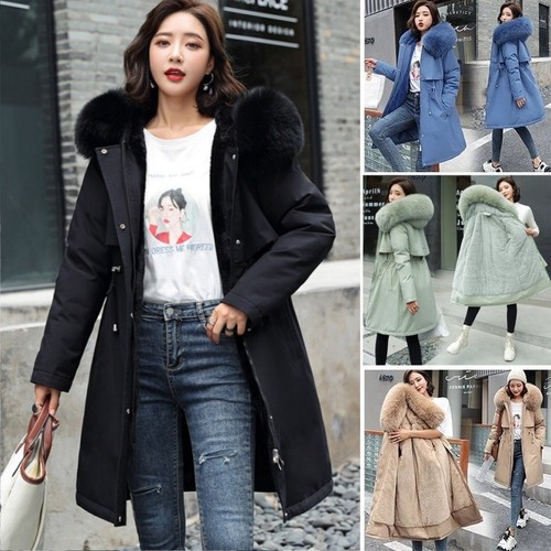 Women fleece lined parka - lined,