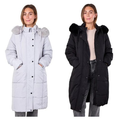 Ladies winter long quilted - winter,