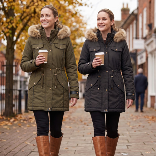 Womens parka coat ladies fur - ladies,