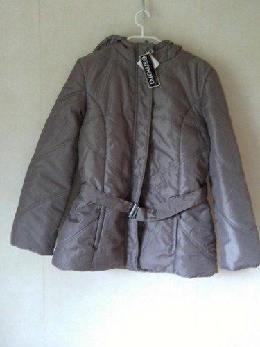 Ladies taupe quilted