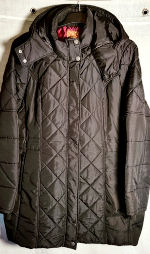 Ladies size black hooded - ladies,