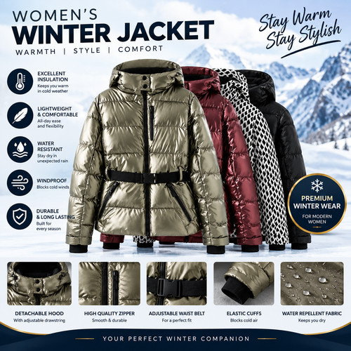 Winter women thick comfy long - thick,